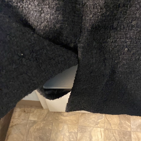 Zara Double Breasted Tweed Black Jacket Size M - Picture 5 of 12